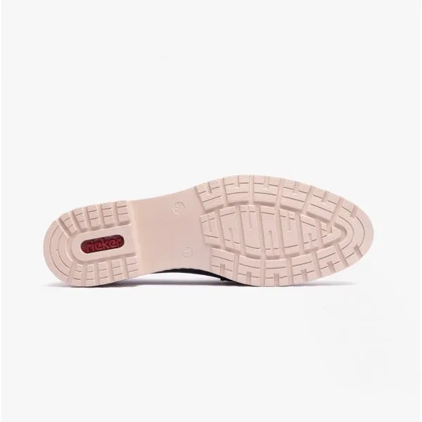 51860-14 Ladies Suede Loafers Blue