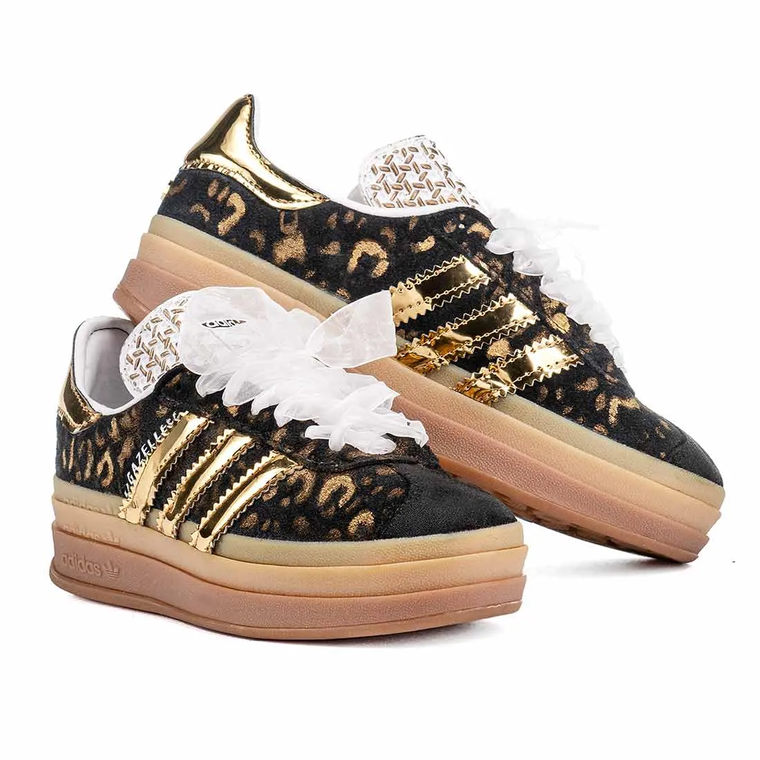 Adidas Gazelle Bold Nere - Leopardate Oro