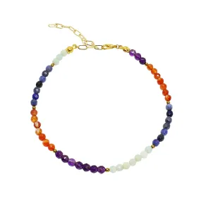Ashnikko Colourful Multi Stone Anklet