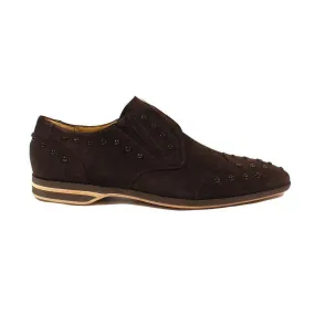 Cesare Paciotti Luxury Italian Men's Designer Shoes Vit Cam Fondente Brown Suede Loafers (CPM2412)