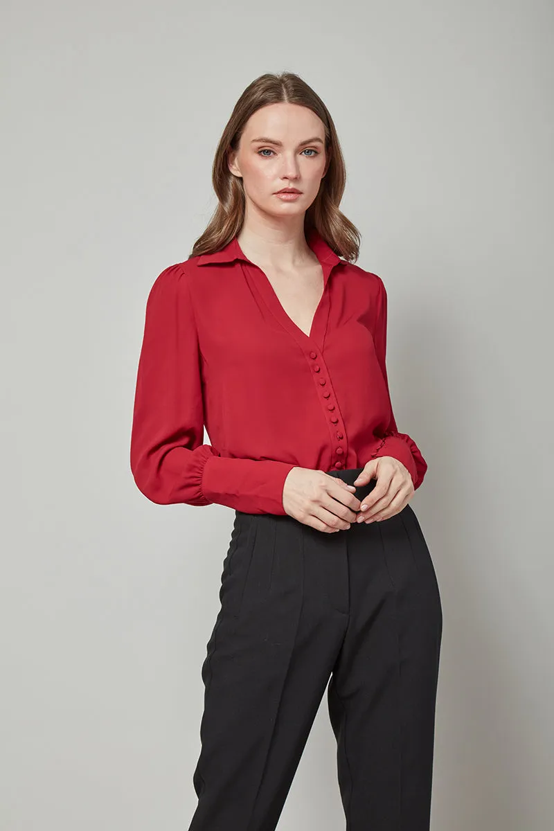Class Apart Patricia Button-Front Top