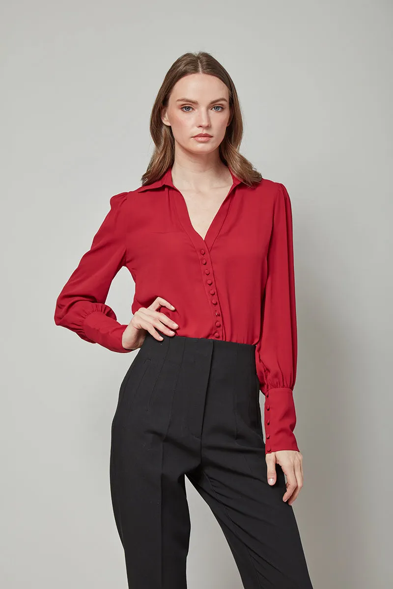 Class Apart Patricia Button-Front Top