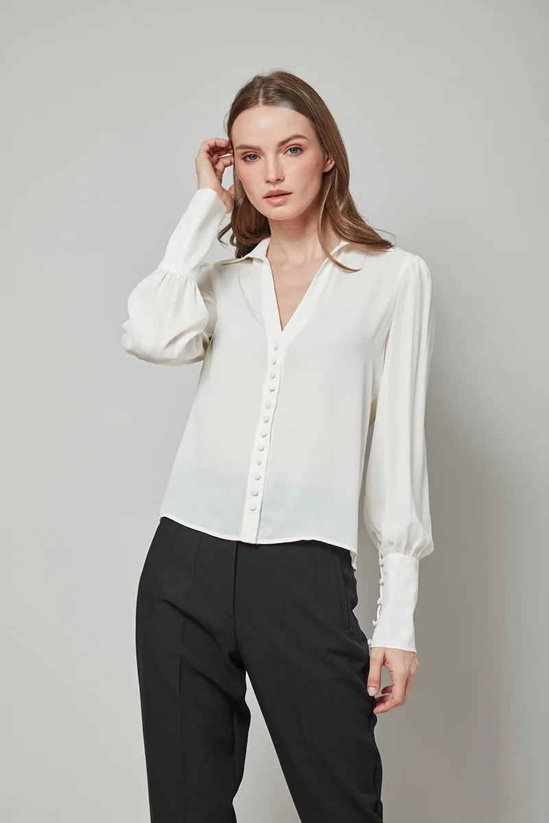 Class Apart Patricia Button-Front Top
