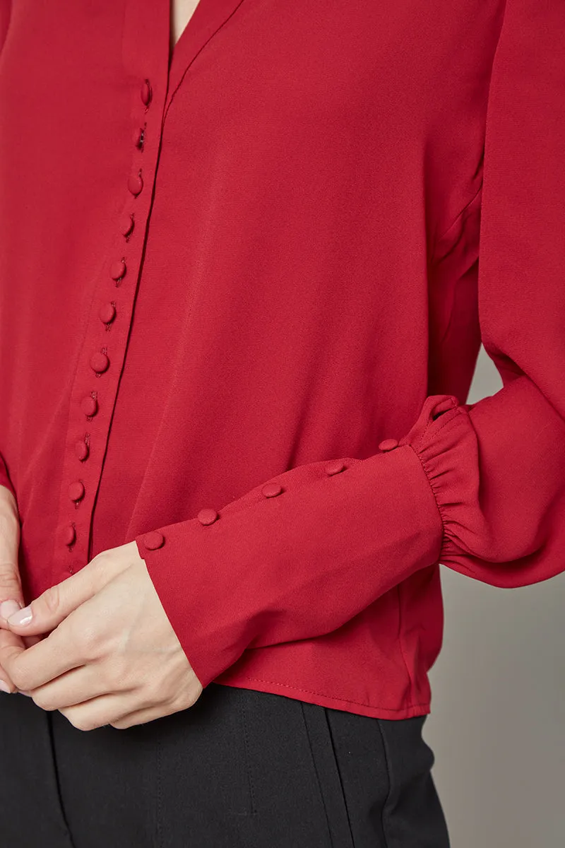 Class Apart Patricia Button-Front Top
