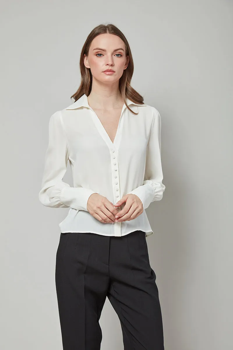 Class Apart Patricia Button-Front Top