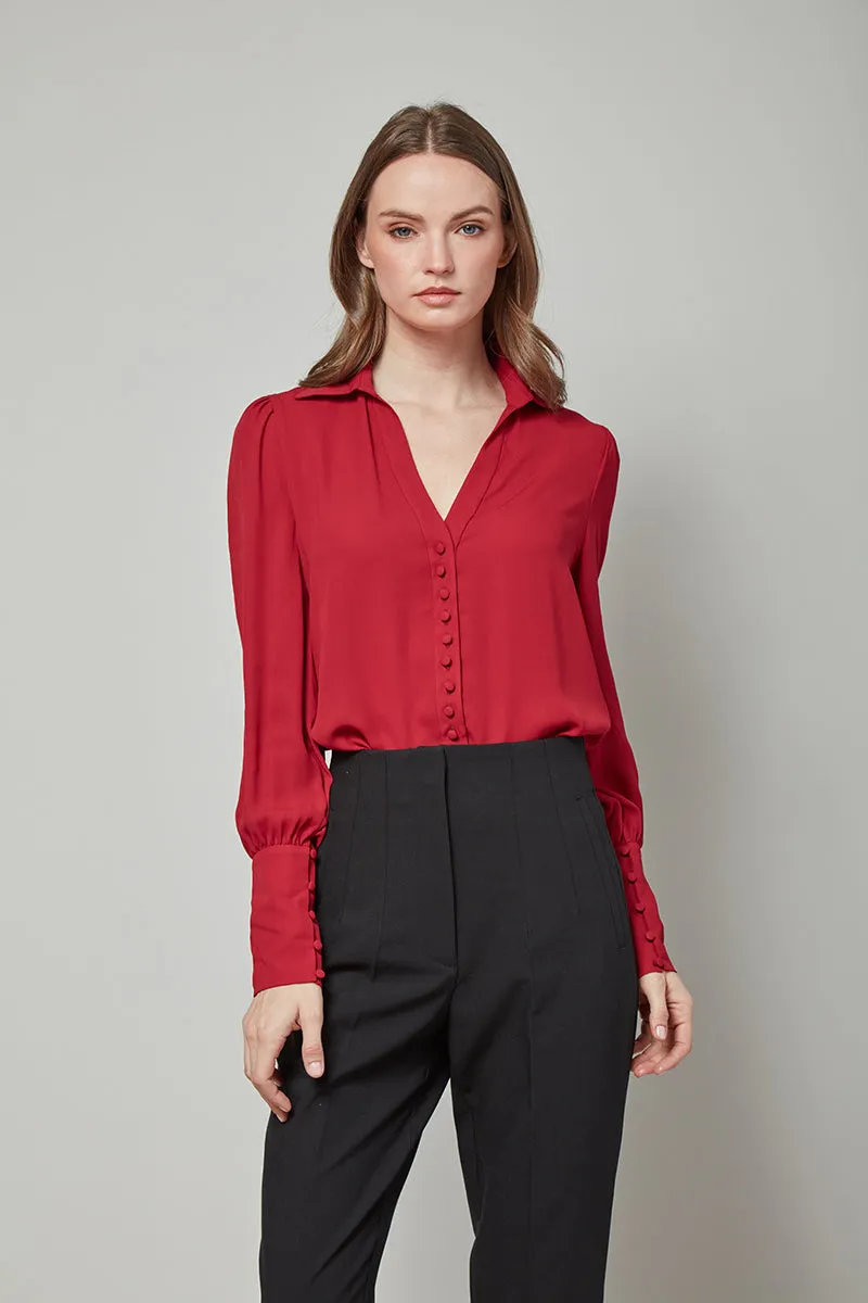 Class Apart Patricia Button-Front Top