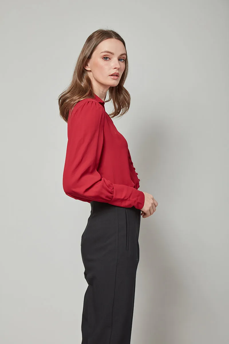 Class Apart Patricia Button-Front Top