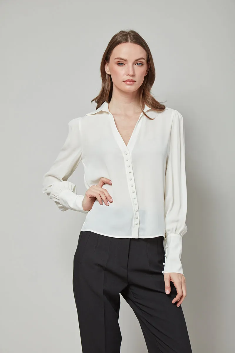 Class Apart Patricia Button-Front Top