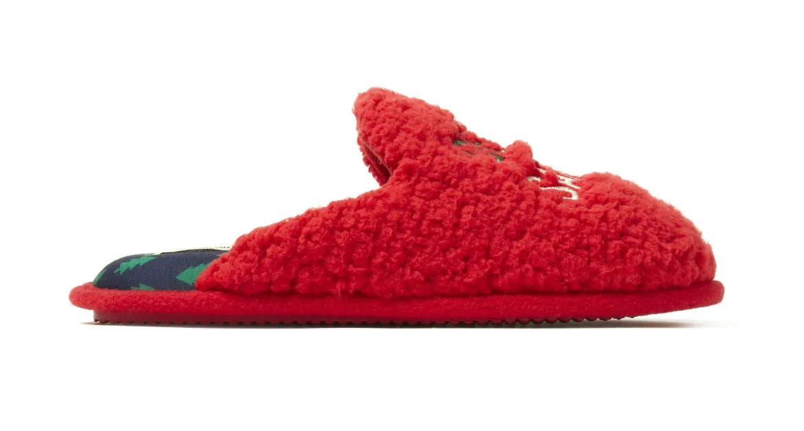 Dearfoams Cozy Comfort Women's Teddy Novelty Scuff Slippers
