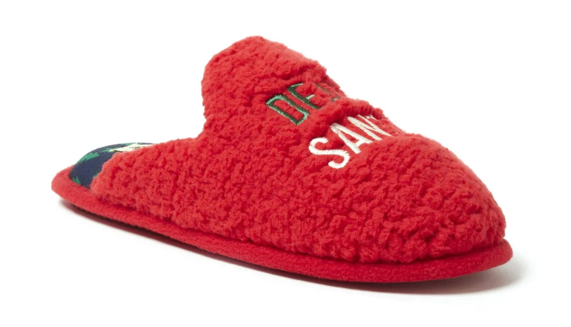 Dearfoams Cozy Comfort Women's Teddy Novelty Scuff Slippers