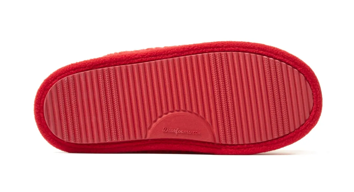 Dearfoams Cozy Comfort Women's Teddy Novelty Scuff Slippers