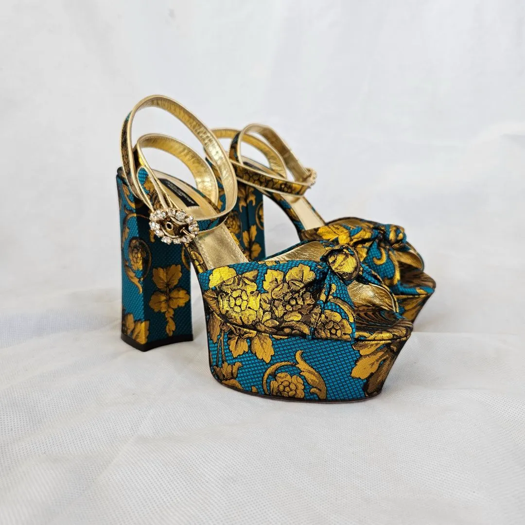 Dolce & Gabbana Dolce & Gabbana Baroque Plateau Sandals Pumps, 39