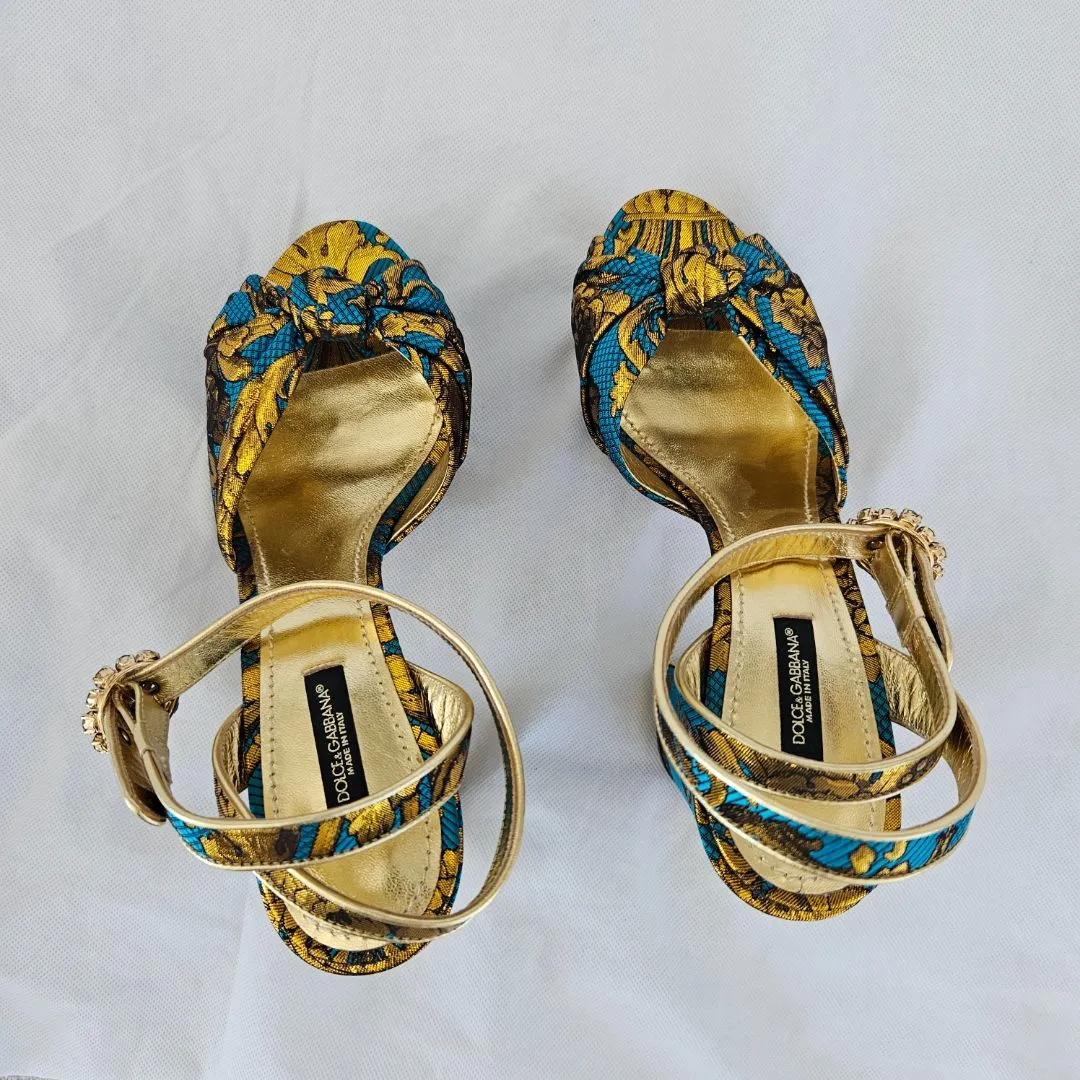 Dolce & Gabbana Dolce & Gabbana Baroque Plateau Sandals Pumps, 39
