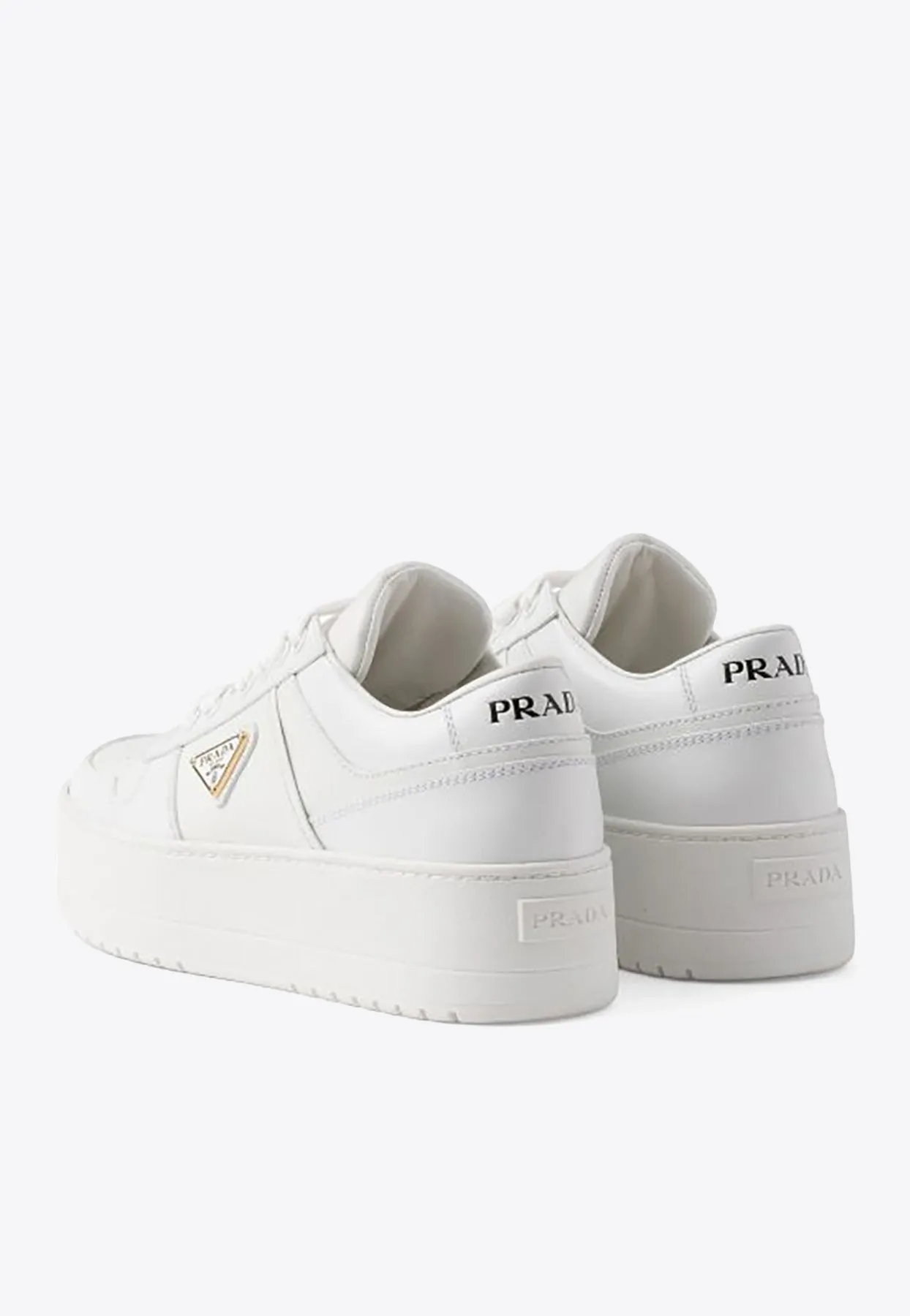 Downtown Bold Leather Low-Top Sneakers
