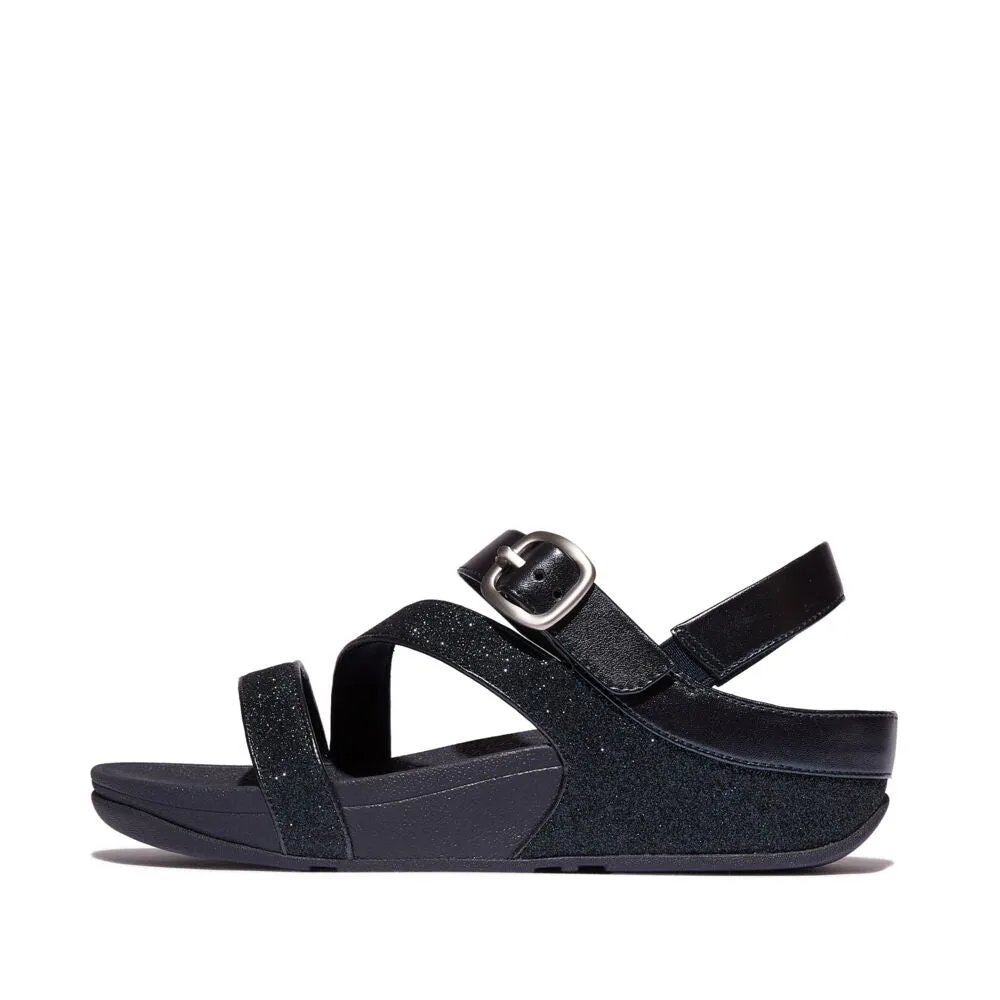 FitFlop Skinny II Glitterdust Z Strap Sandals - Midnight Navy