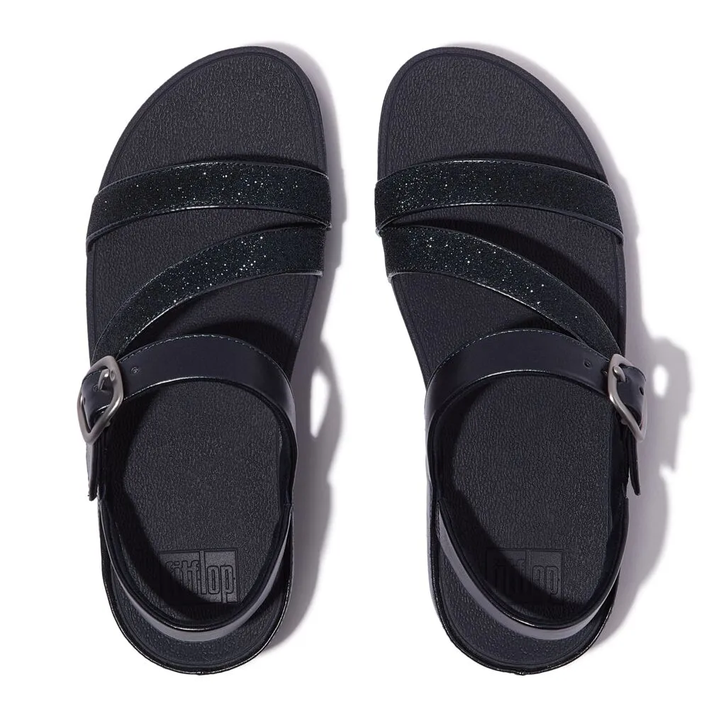 FitFlop Skinny II Glitterdust Z Strap Sandals - Midnight Navy