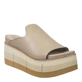FLOW in BEIGE Platform Sandals