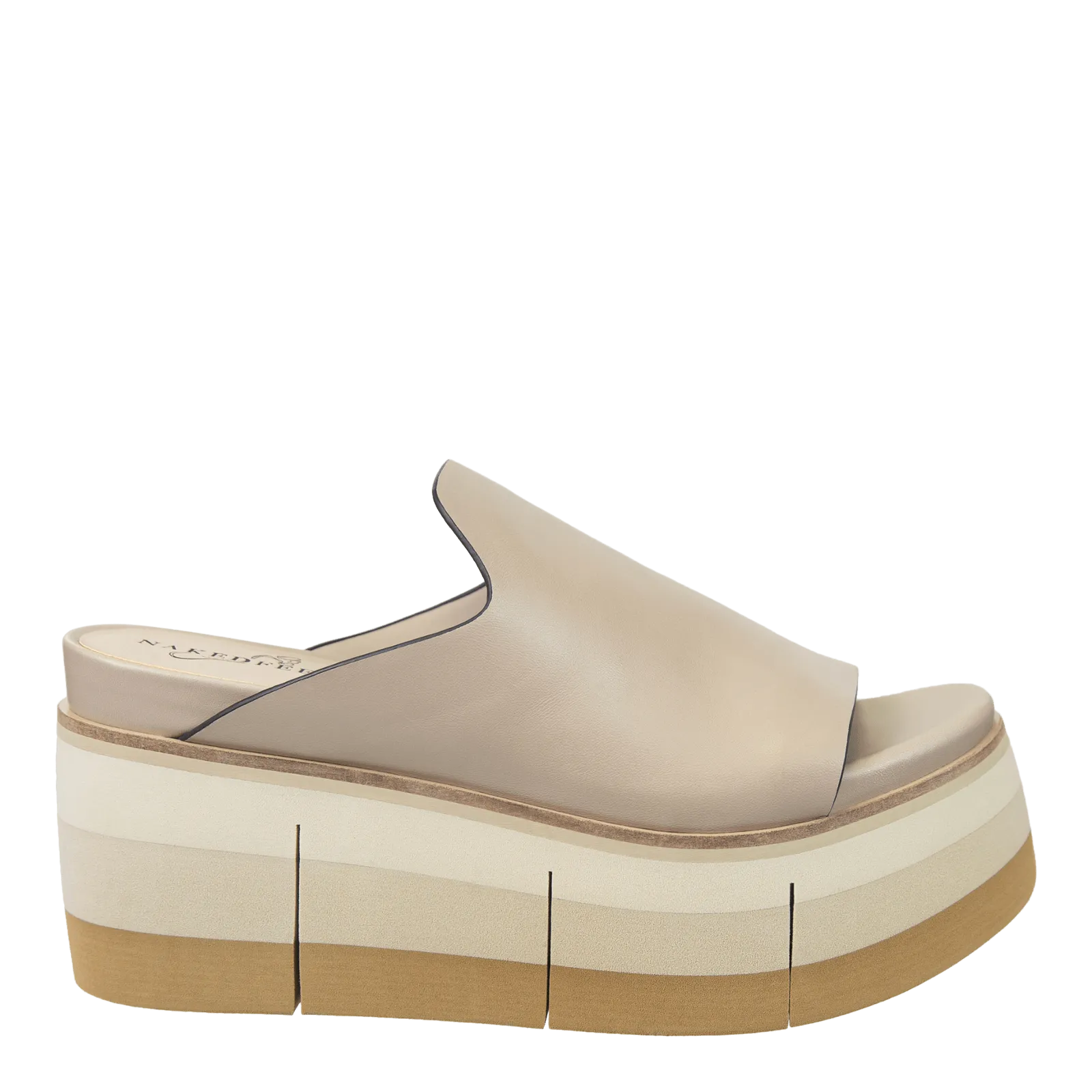 FLOW in BEIGE Platform Sandals