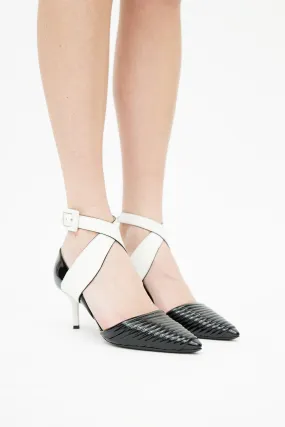 FW 2015 Black & White D'Orsay Heel