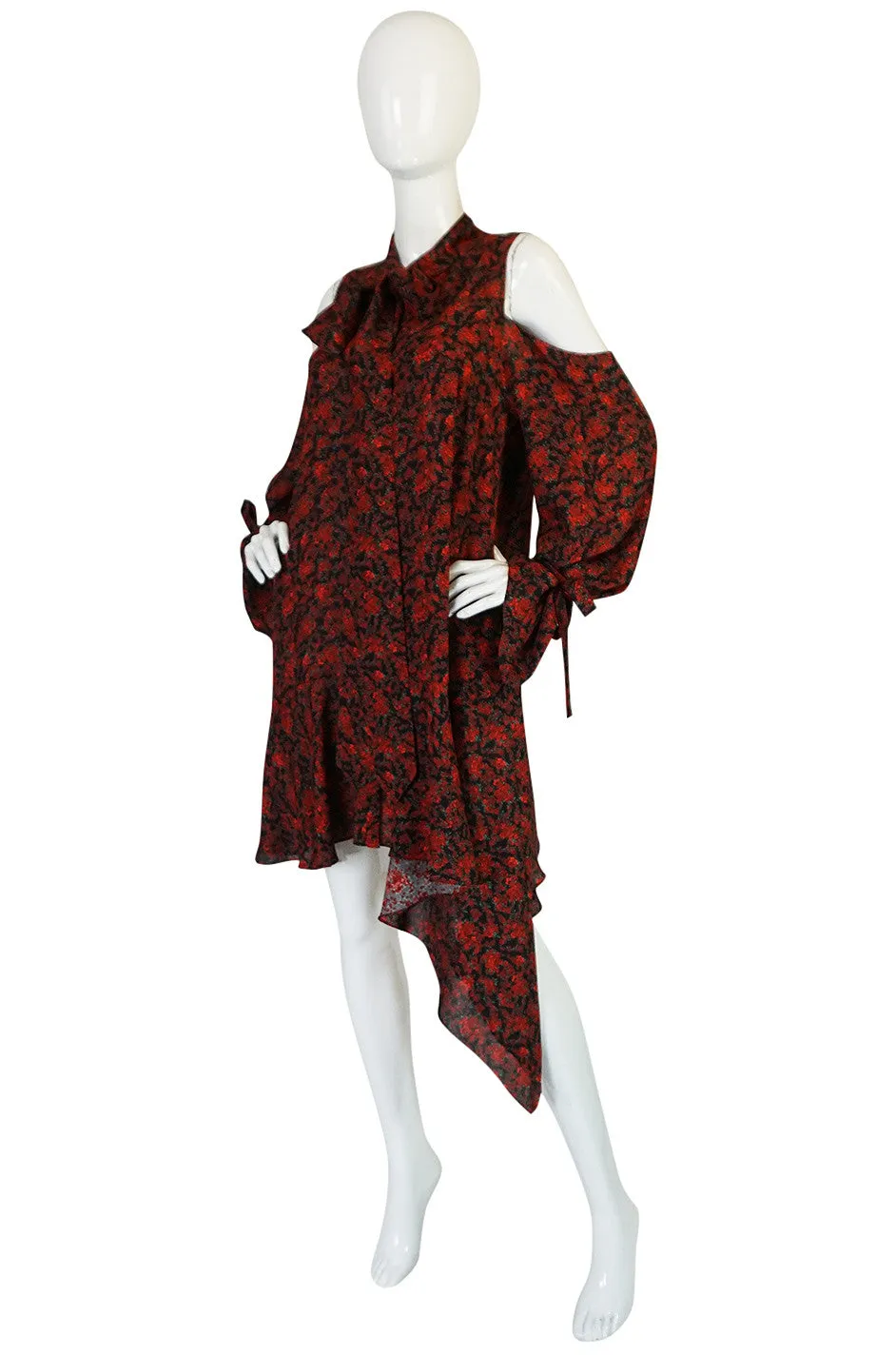 F/W 2016 Magda Butrym "Haifa" Silk Cut Out Mini Dress