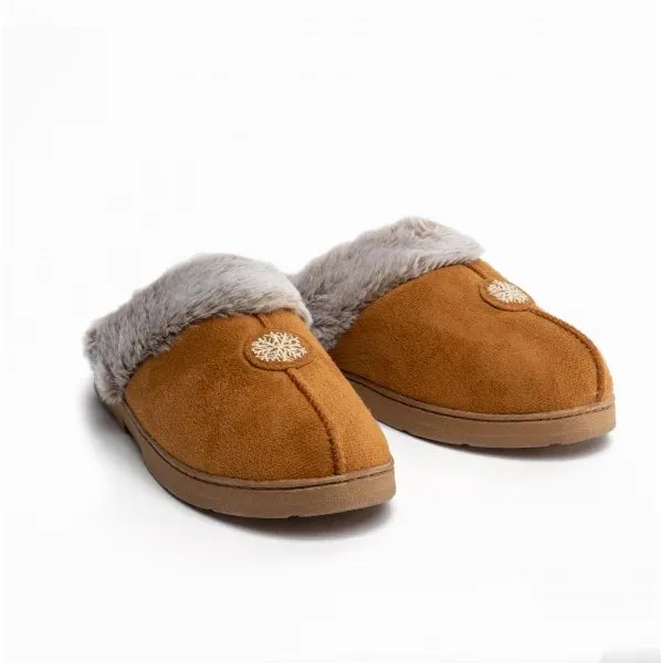 Jo & Joe Splendour CHESTNUT Mule Slipper Slipper