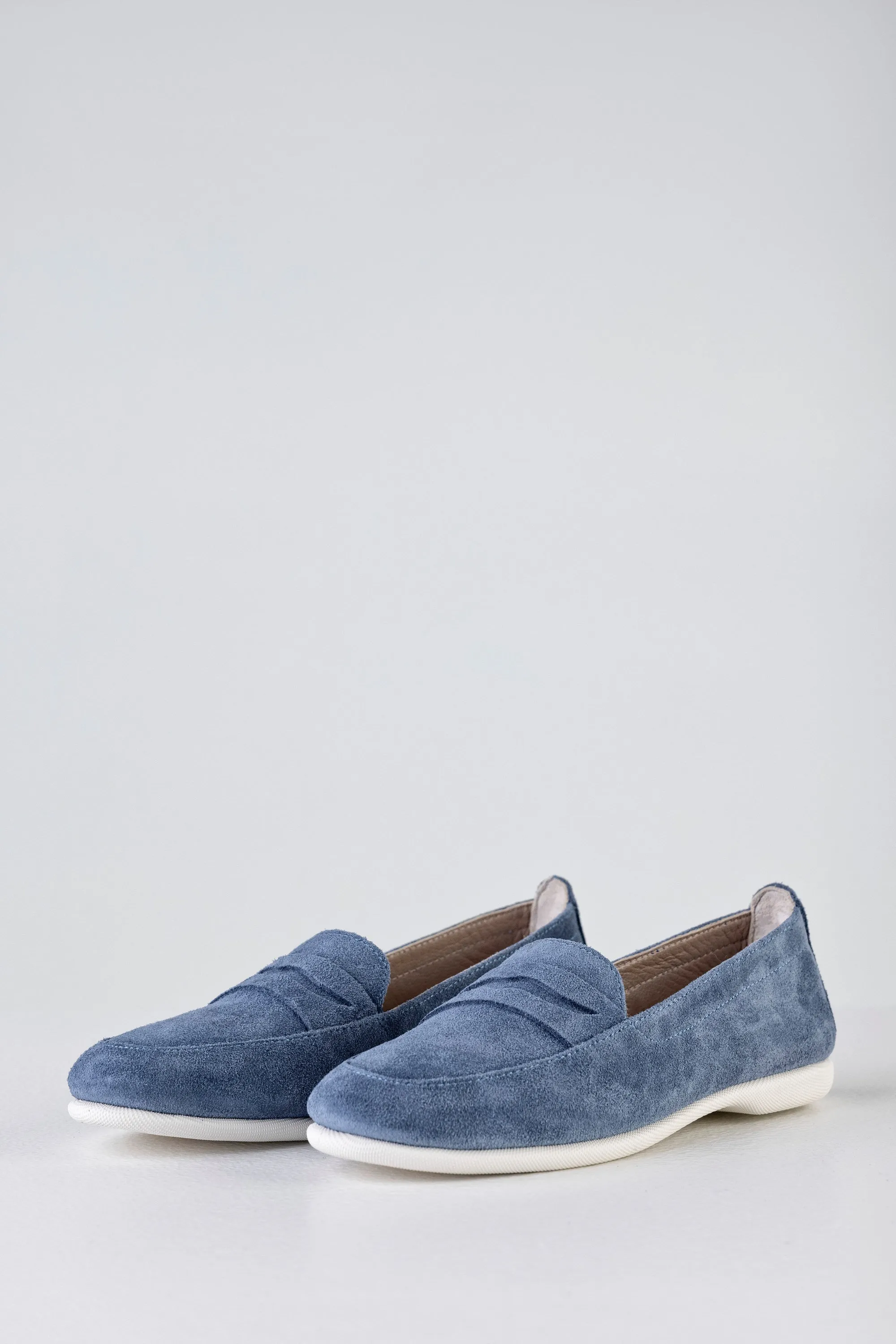 Leather suede loafers