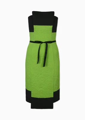 Lindsay - Matelassé Knit Dress with Bow
