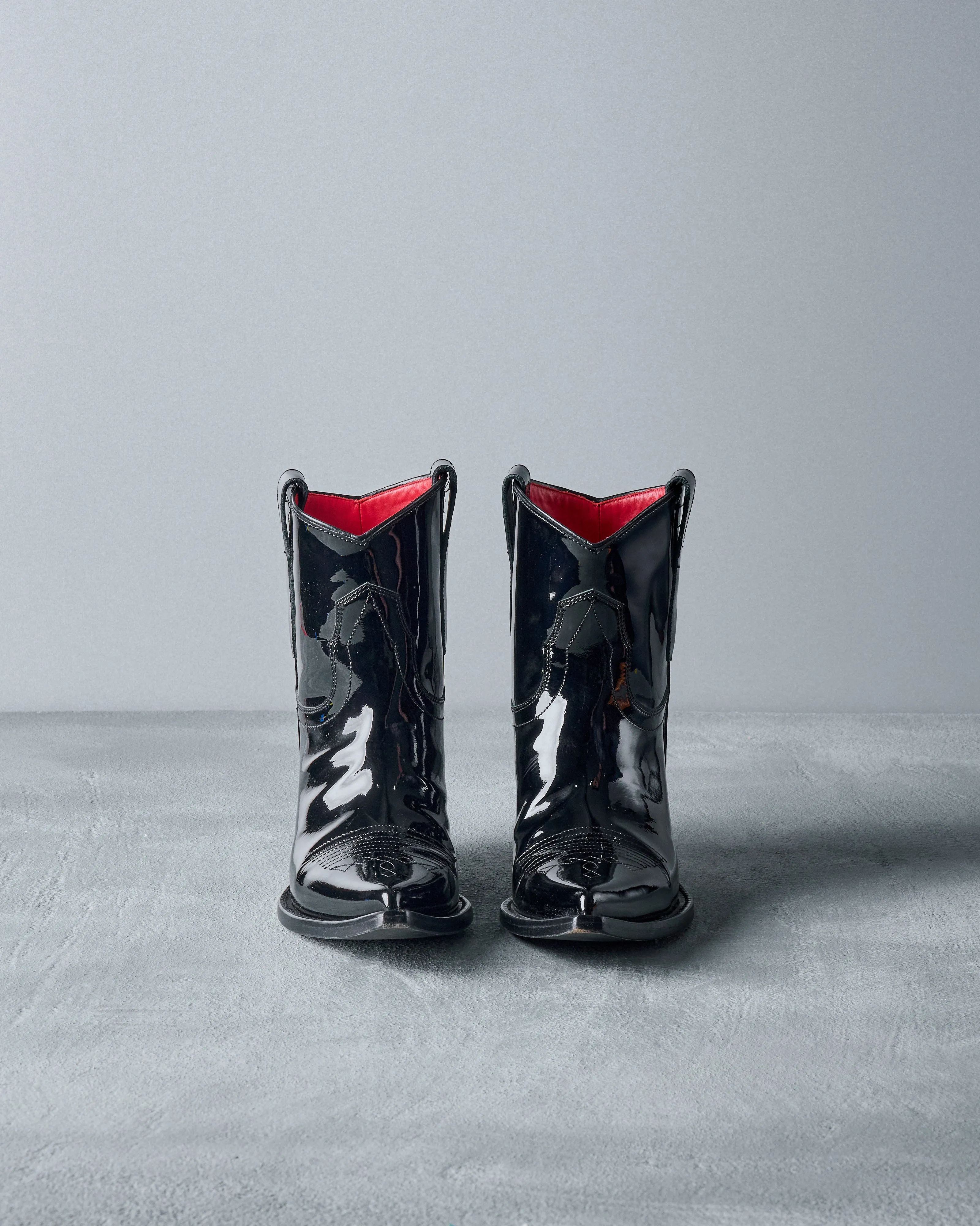 Maison Margiela SS 2019 Patent leather cowboy boots