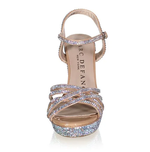Marc Defang JENNA AB CRYSTALS 5" Platform Pageant Heel Prom Shoes