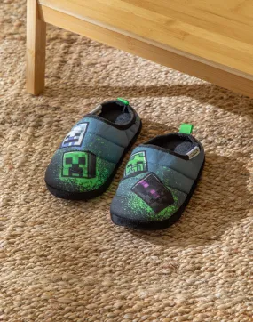 Minecraft Boys Graffiti Slip On Loafer Slippers