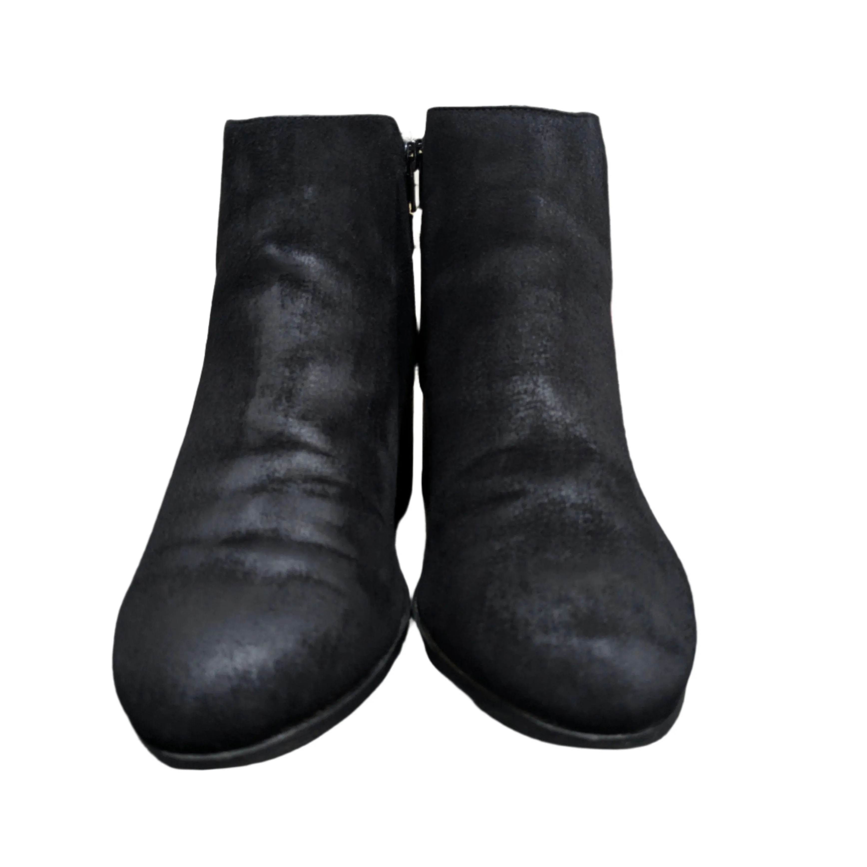 New Look Wide Fit Black Comfort Buckle Strap Ankle Boots Size UK 7 / EU 39 / US 9