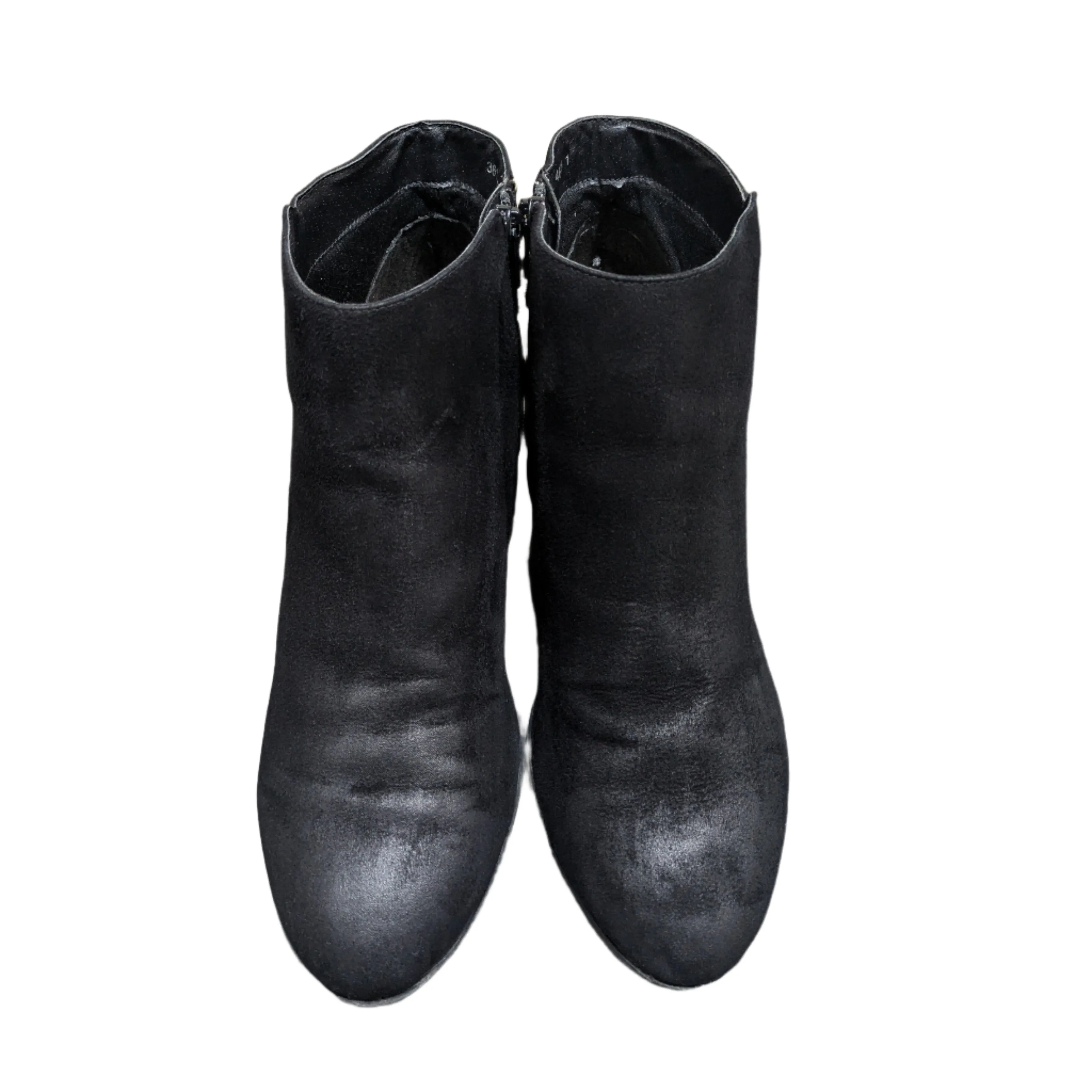 New Look Wide Fit Black Comfort Buckle Strap Ankle Boots Size UK 7 / EU 39 / US 9