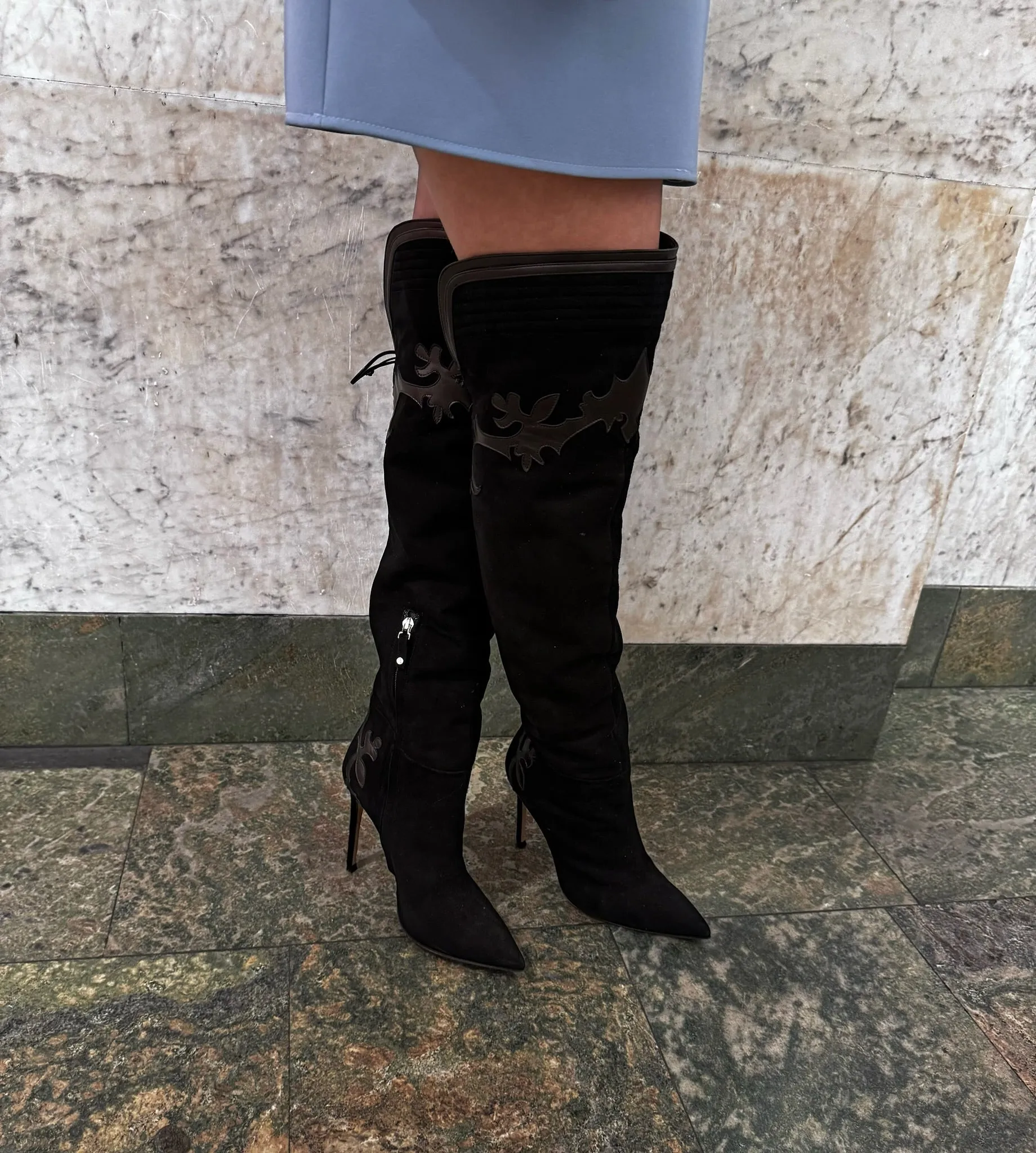 Rebecca Björnsdotter Nora over the knee suede boot
