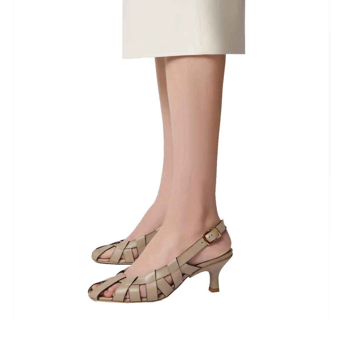 Runway Strappy Mid Heels