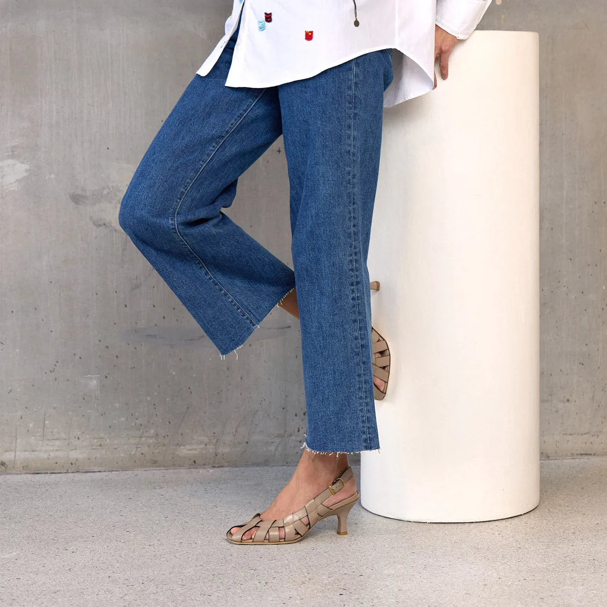 Runway Strappy Mid Heels