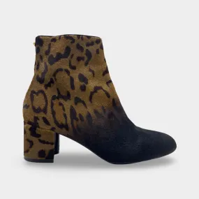 Salvatore Ferragamo Leopard Print Ankle Boots