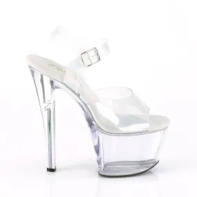 SKY-308N-RBH Clear Ankle Peep Toe High Heel