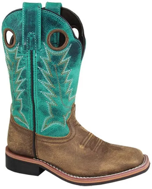 Smoky Mountain Youth Jesse Brown/Turquoise Western Boots 3851Y