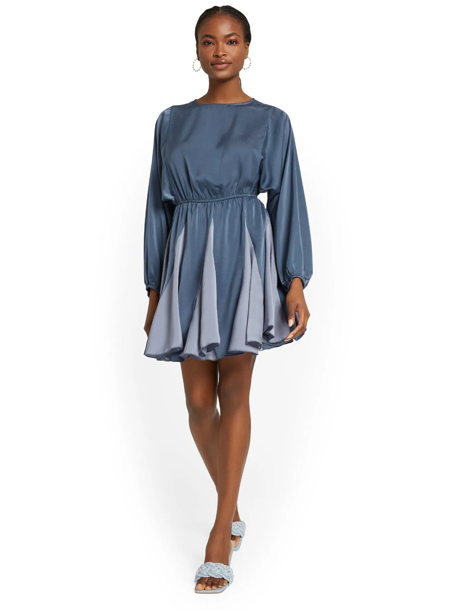 Strut & Bolt Long-Sleeve Pleated Mini Dress - Brands We Love