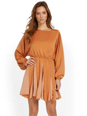 Strut & Bolt Long-Sleeve Pleated Mini Dress - Brands We Love
