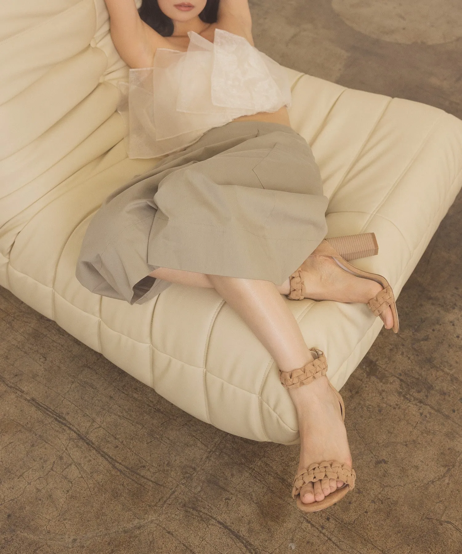 The Salma Braided Heels *Runway Exclusive*