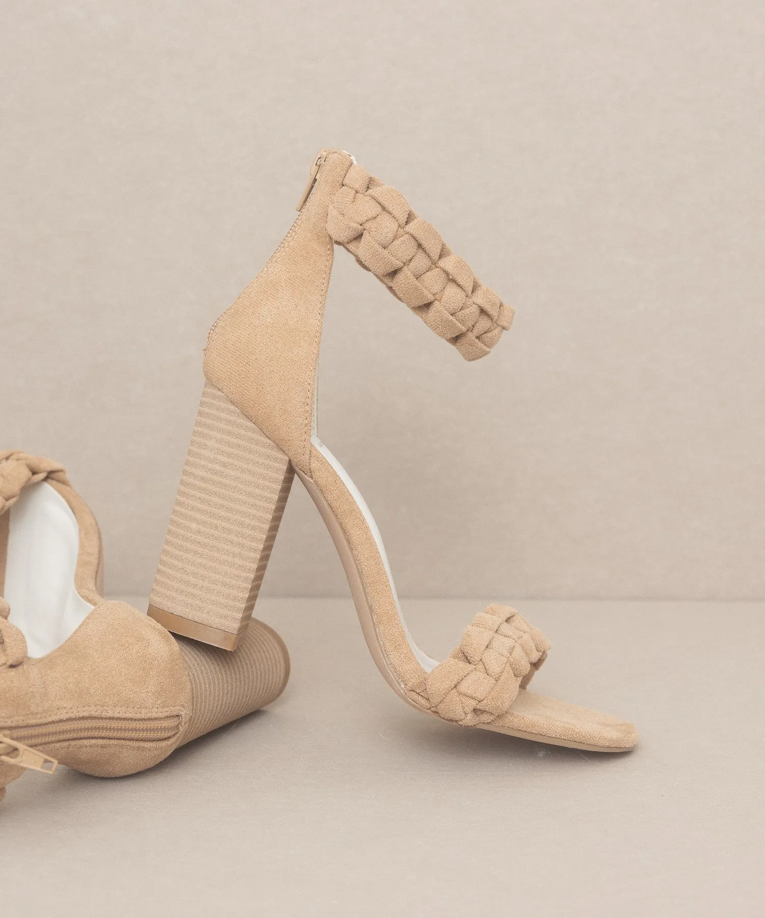 The Salma Braided Heels *Runway Exclusive*